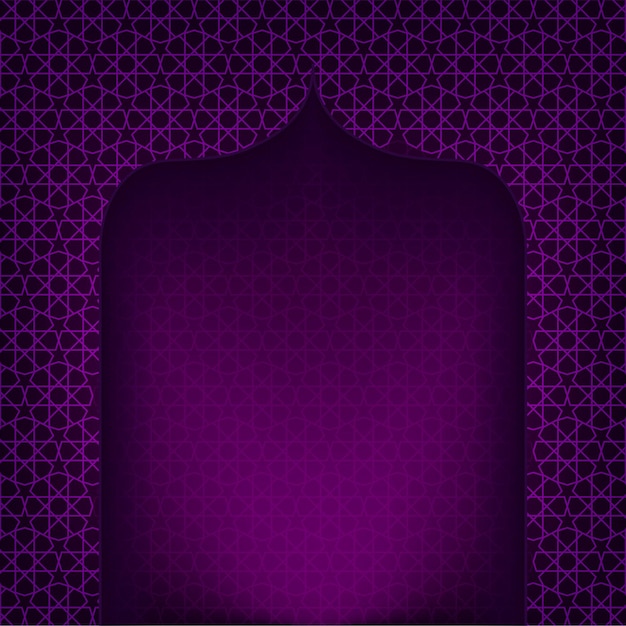 фиолетовый исламский абстрактный фон Рамадан Карим и Ид Мубарак