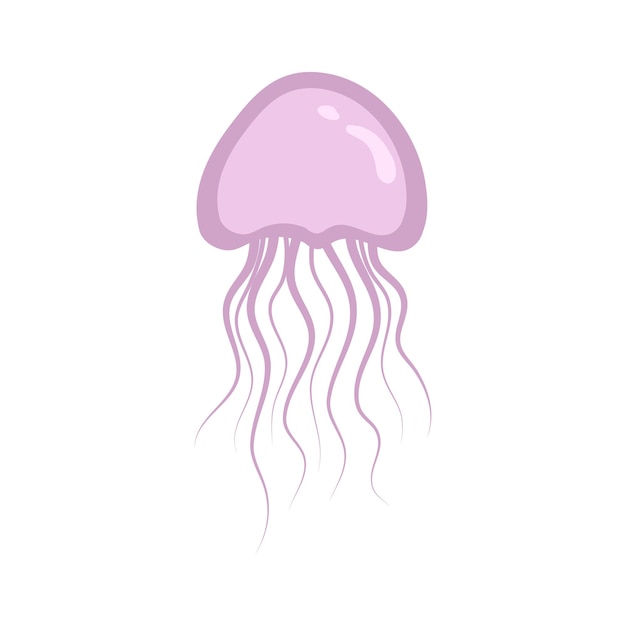 A purple jellyfish vector design