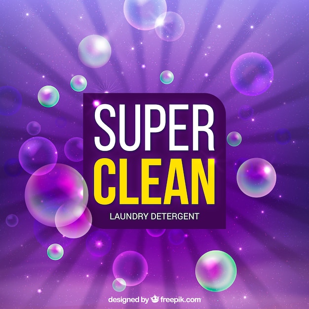 Purple laundry detergent background