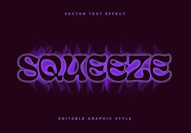 Purple Layered Text Effect Mockup