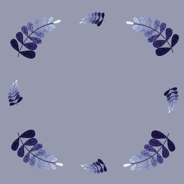 Vector purple leaves