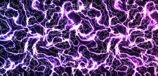 Purple lightning vector texture thunder bolt and volkano sky thunderstorm blast lightning cracks