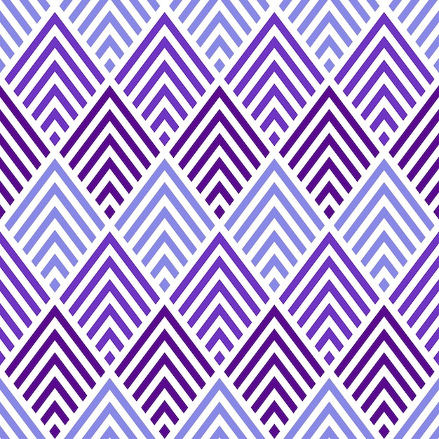 Purple lines rhombuses seamless pattern.