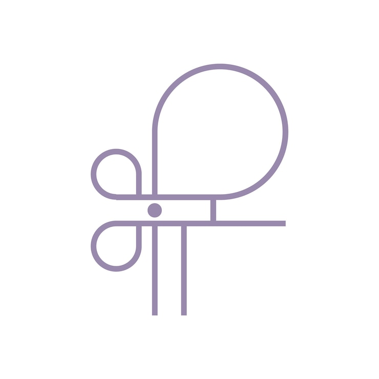 Vector a purple logo with the letter g on it