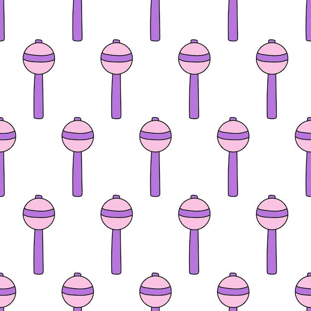 Purple lollipop on a stick