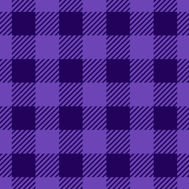 Vector purple lumberjack plaid seamless pattern vector illustration