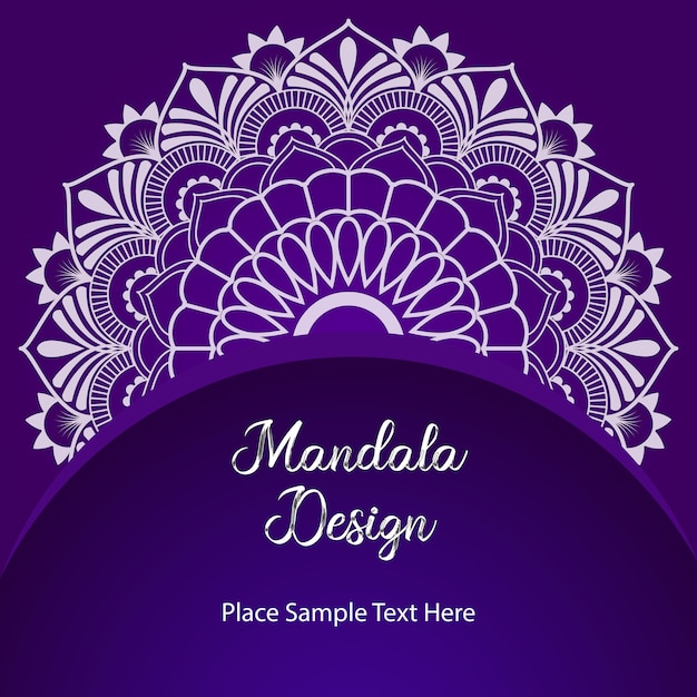 Purple Mandala Background