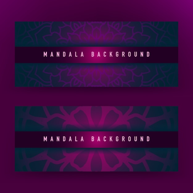 Purple mandala background