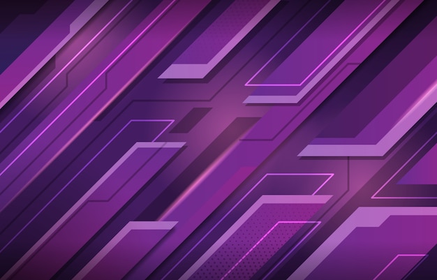 Vector purple modern abstract background with technology concept