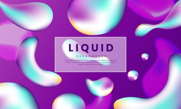 Vector purple modern abstract liquid background