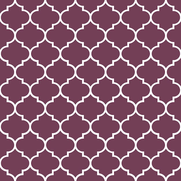 Purple moroccan tiles seamless pattern