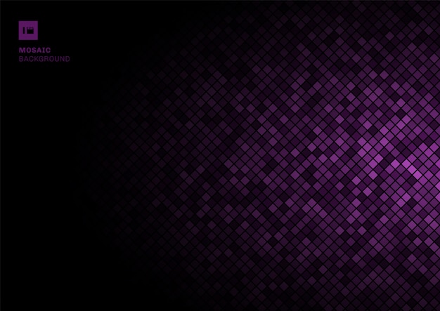 紫モザイクピクセルパターン