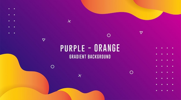 Purple - orange gradient abstract backgrounds, fluid abstract backgrouds