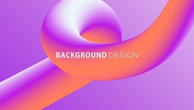 Purple and orange gradient liquid background design