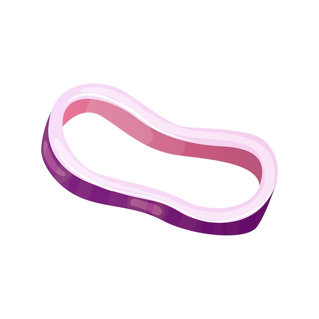 A purple and pink band is on a white background.