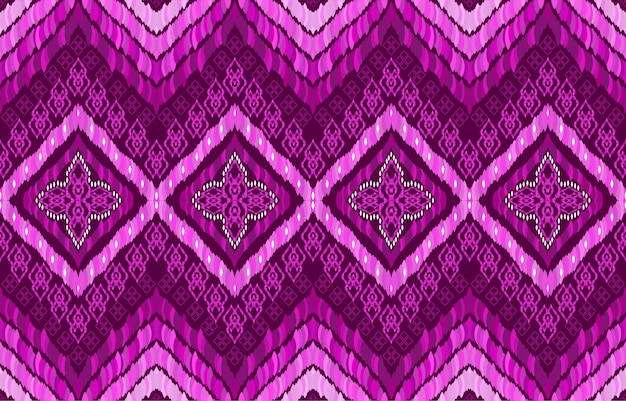 Magenta Turquoise Tribal or Native Seamless Pattern on Purple Background in  Symmetry Rhombus Geometric Bohemian Style for Clothing or Apparel,Embroide  Stock Vector Image & Art - Alamy