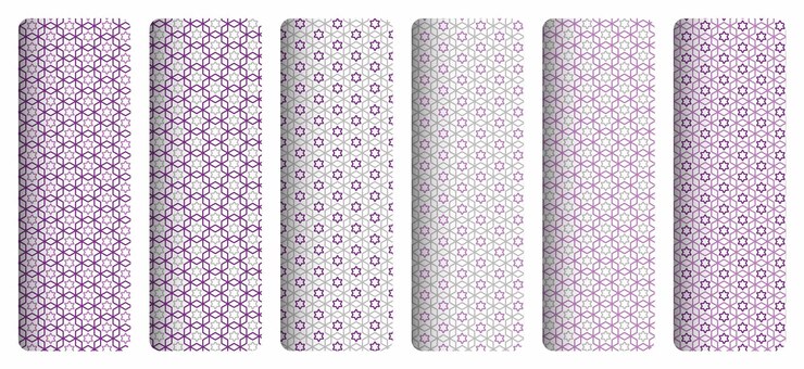 Vector purple and pink paper with a star pattern