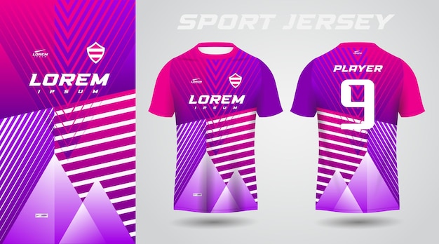 purple pink sport jersey design