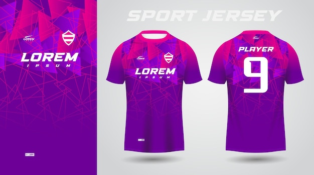 purple pink sport jersey design