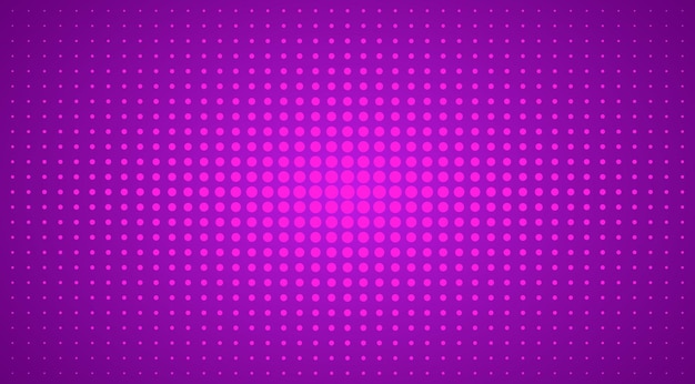 Purple pop art background with dots