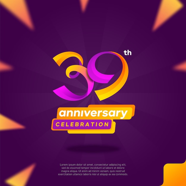 A purple poster for a 30th anniversary celebration.