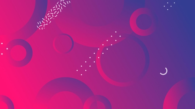 Purple and red abstract circle gradient modern graphic background