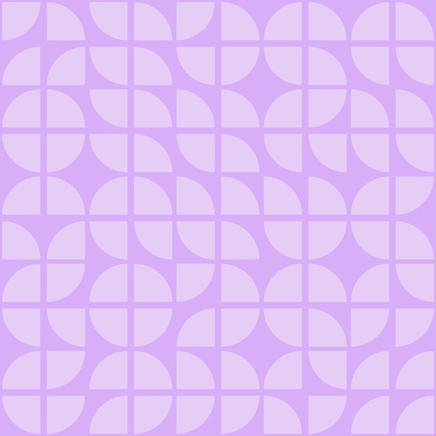 Purple seamless pattern with geometric shapes