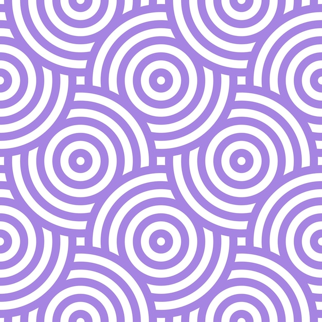 Purple seamless patterns with white rings.