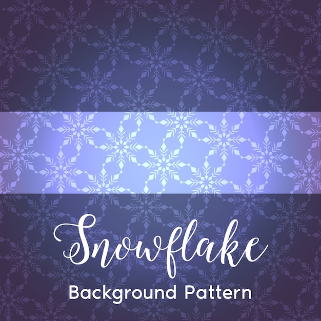 Purple Snowflakes Background