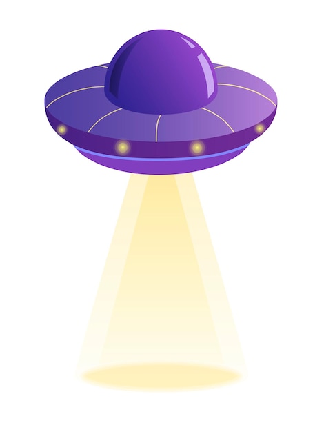 Purple spaceship ufo