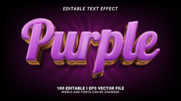 Purple text effect