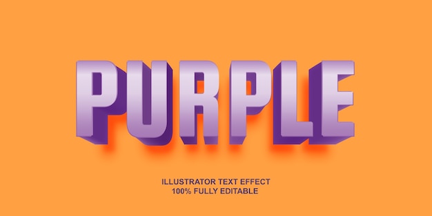 Purple text effect