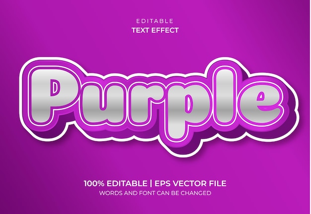 Purple text effect