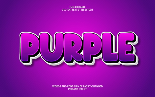 Purple text effect