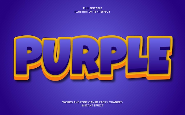 Purple text effect