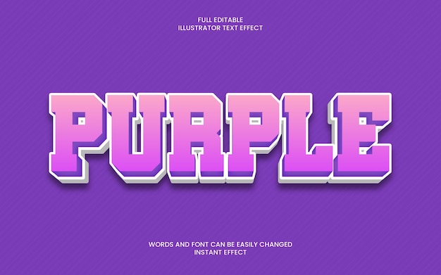 Purple Text Effect