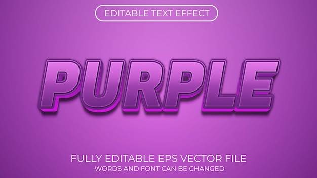 Purple text effect