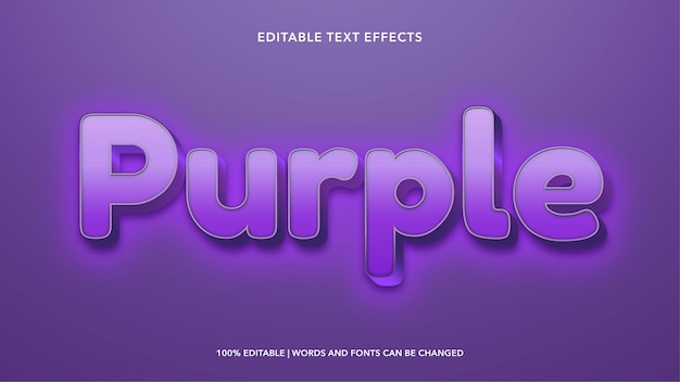 Purple text effects