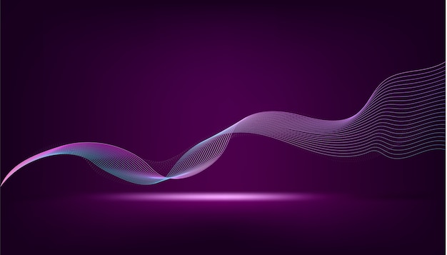 purple wave background