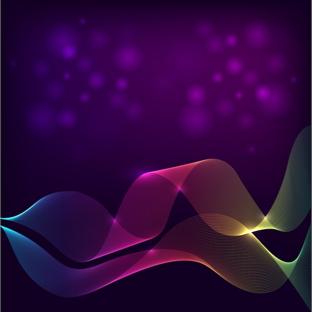 purple wavy abstract background