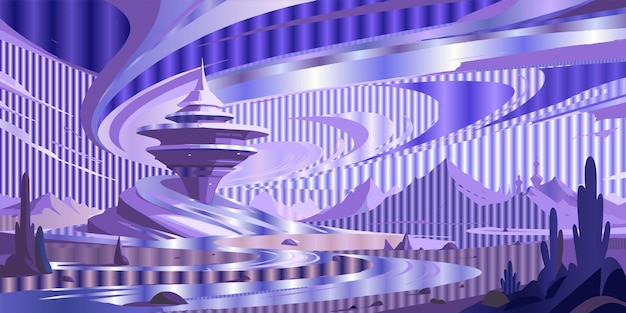 Vector a purple and white background with the word spirals on it