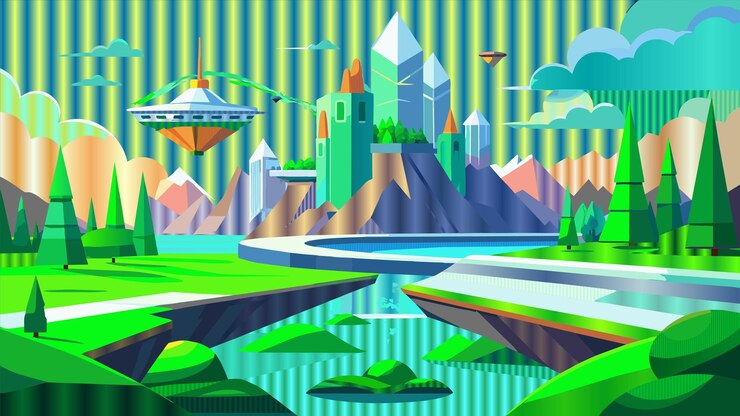 Vector 紫と白の鹿と紫の毛皮
