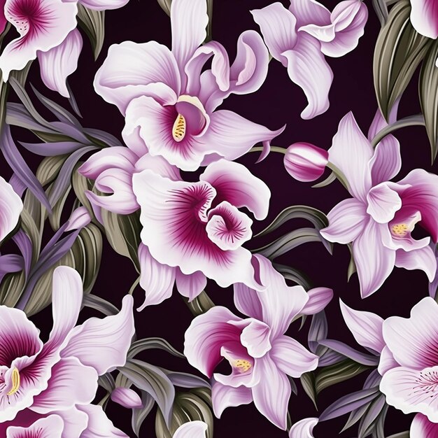 Vector a purple and white flower with purple and white flowers