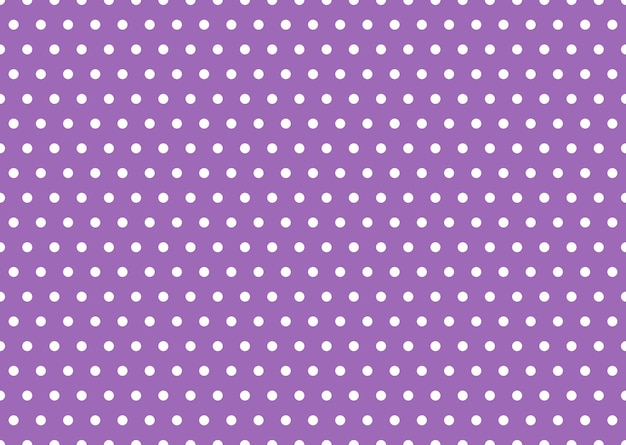 Purple and white polka dot pattern vector background