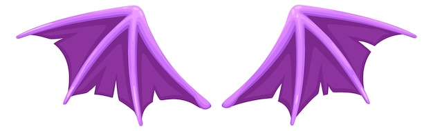 Purple wings flight symbol fantasy creature sign