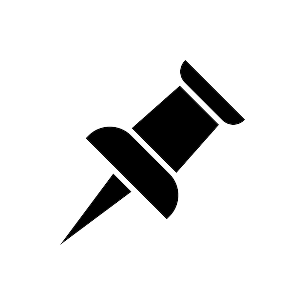 push pin icon vector ontwerp sjabloon op witte achtergrond