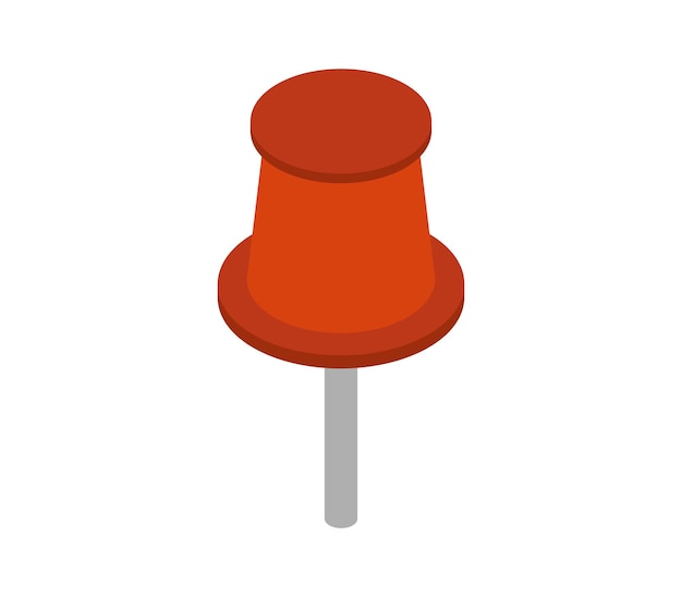 Push pin isometric