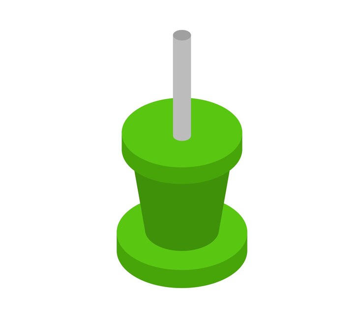 Vector push pin isometric