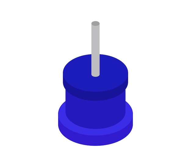 Push pin isometric