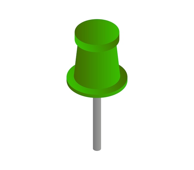 Push pin isometric